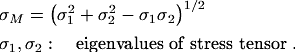 von Mises stress