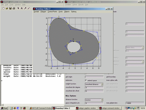 simulation domain