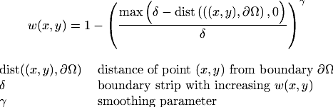 smooth distance
      function (equation)